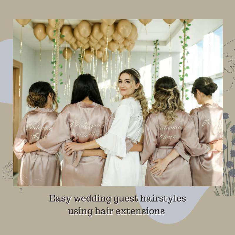 5 easy wedding guest hairstyles using Clip-On Hair Extensions